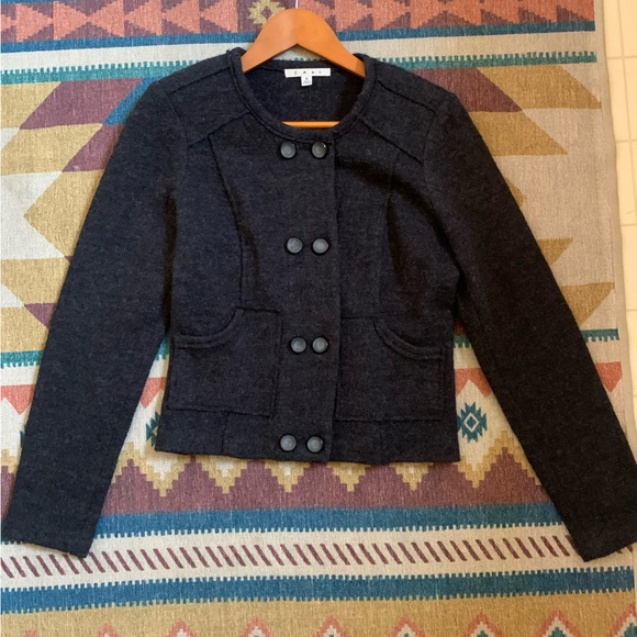 CAbi #184 Gray My Fair Jacket Size Small - Picture 3 of 8
